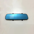 1080P HD rearview mirror driving recorder with 2.4-inch display, 100-degree lens, and black edged dual lens option