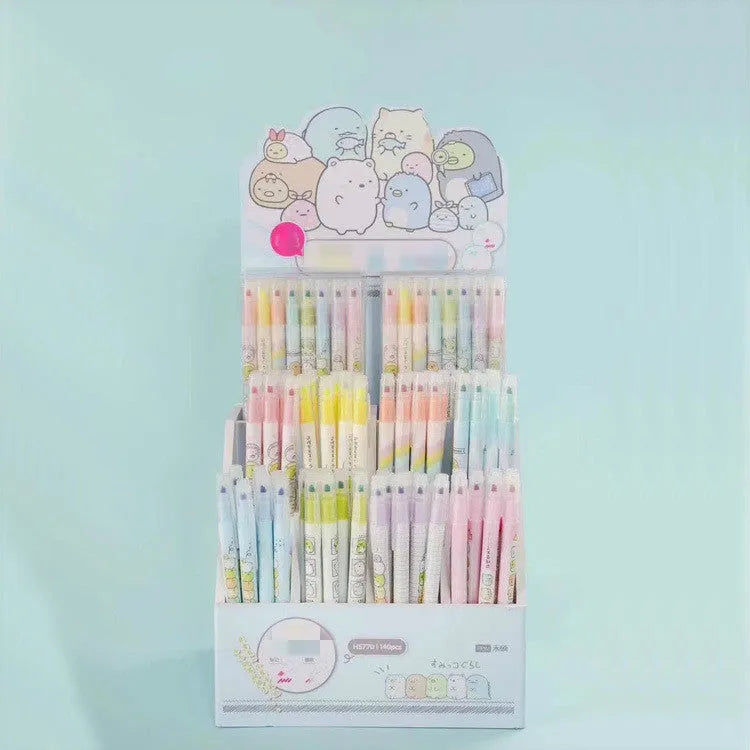 Erasable highlighter pen with 16cm plastic barrel in assorted colours, eight-set option