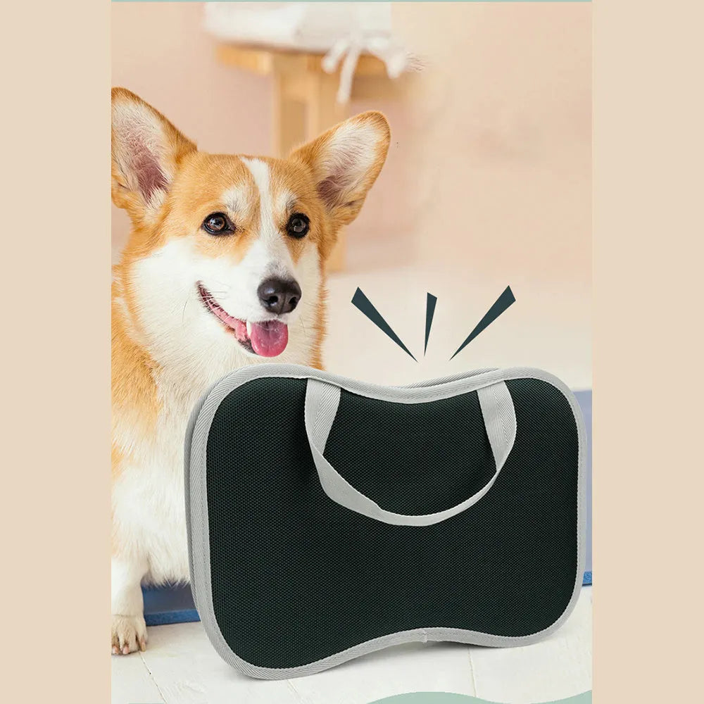 8-in-1 dog grooming kit with cordless low noise clippers, slicker brush, nail clipper and carry case