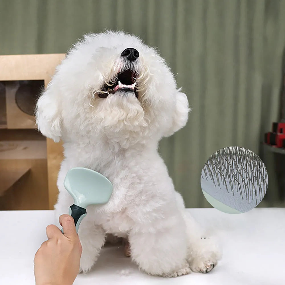 8-in-1 dog grooming kit with cordless low noise clippers, slicker brush, nail clipper and carry case
