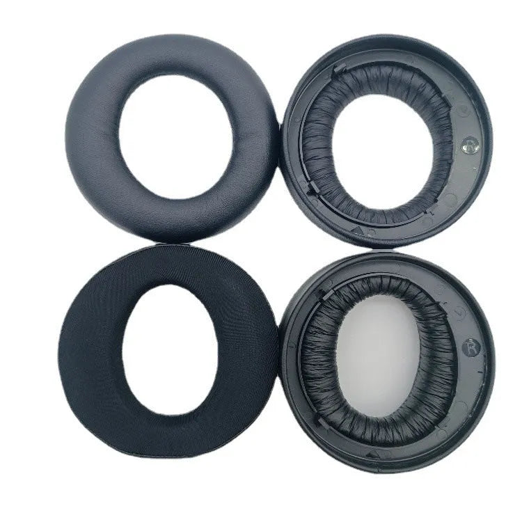 Set of black flannel cotton earphone sleeves for Sony PS5 Pulse 3D headphones