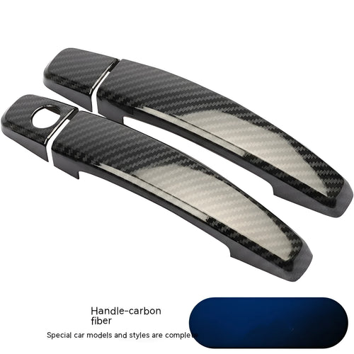 Carbon fibre door handle overlay for Opel Vauxhall Astra H and J models