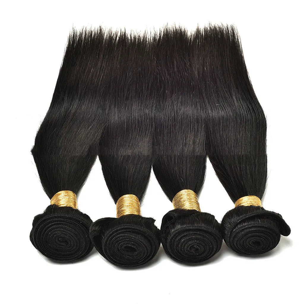 Straight real human hair wig in natural style, available in lengths from 8 to 30 inches for ladies