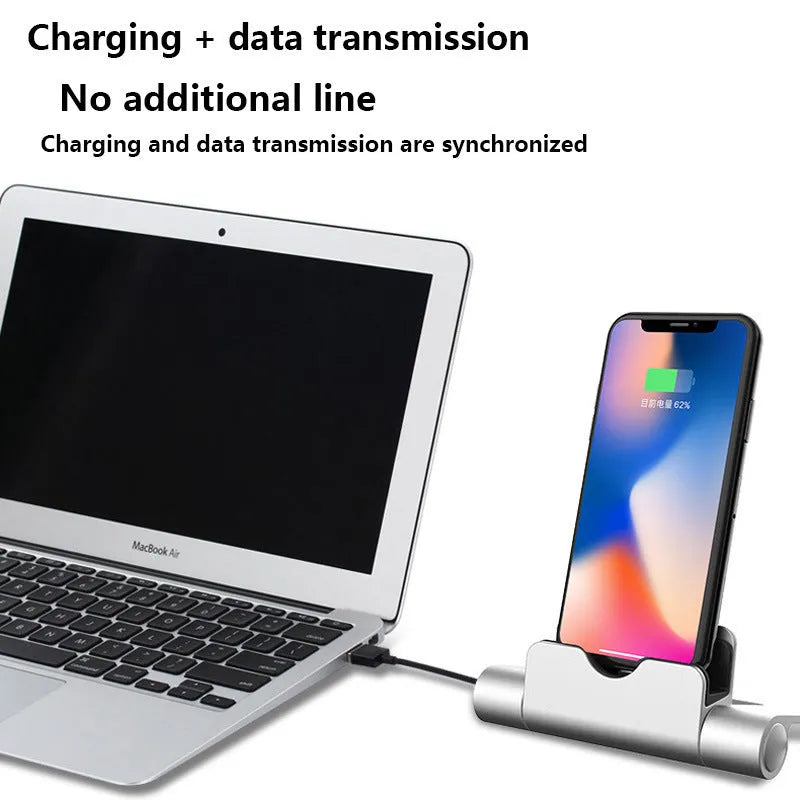 USB charger stand in black, gold, rose gold or silver for iPhone, MicroV8 and Type C, 5V 2000mA