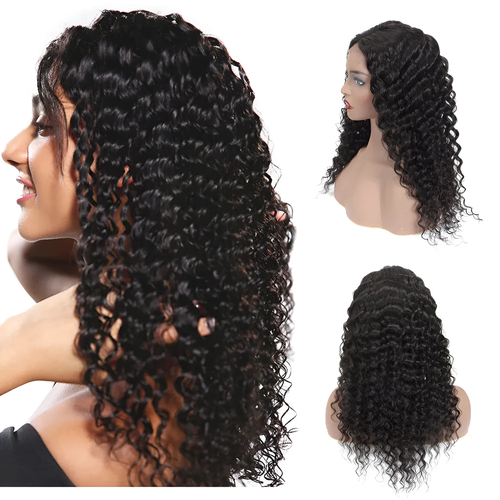 Human hair lace front wig in 1b natural colour, 8-20 inch length, 157-212g per piece