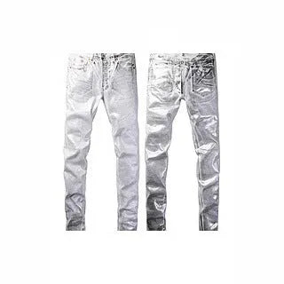 Men's black slim fit skinny jeans with straight leg design and button fly