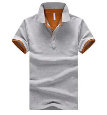 Men's casual fashion stand collar polo shirt in 100% cotton short sleeve design available in multiple colours
