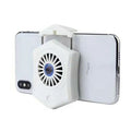 Black and white mobile phone radiator with USB connector for gaming consoles and devices