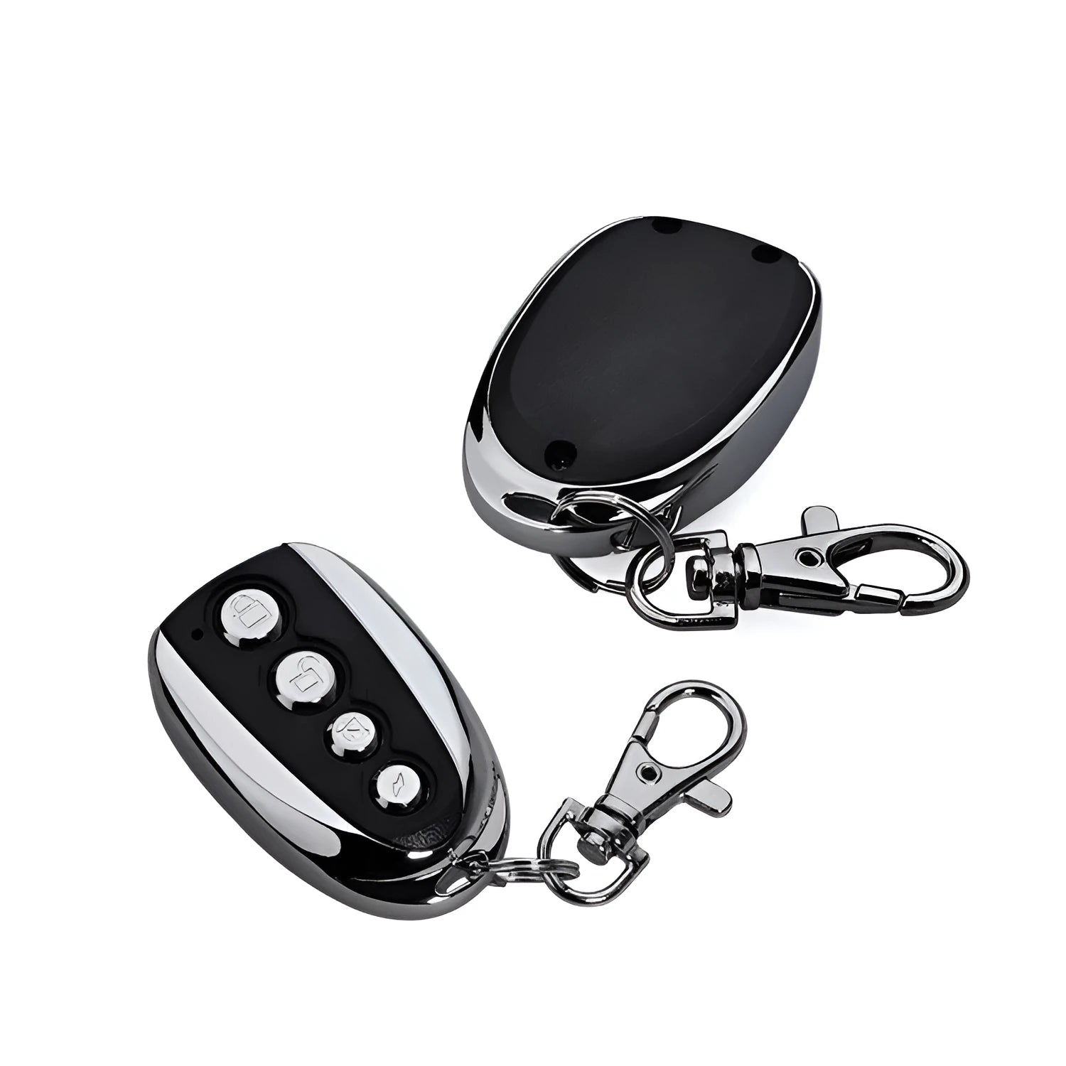 Universal copy 433MHz rolling door remote control model AB002 in black with button layout