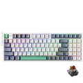 K500 94-key hot swap wired mechanical keyboard with RGB backlight and 90% layout in black