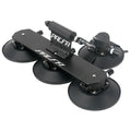 Bicycle vacuum suction cup roof rack in aluminium alloy and rubber, red or black, single car plate, 2.1kg