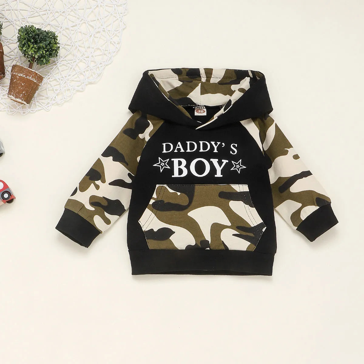 Cotton boys clothing set in green for infants 1-3 years old sizes 70-110cm