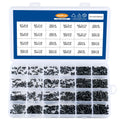Laptop screw set with black plating carbon steel countersunk head screws in 450, 650 or 720 piece boxes