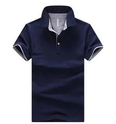 Men's casual fashion stand collar polo shirt in 100% cotton short sleeve design available in multiple colours