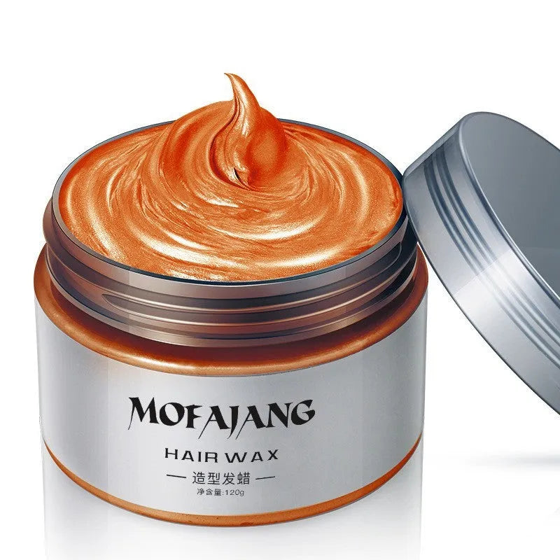 Coloured hair mud for grandma grey hair wax in solid form, available in multiple colours