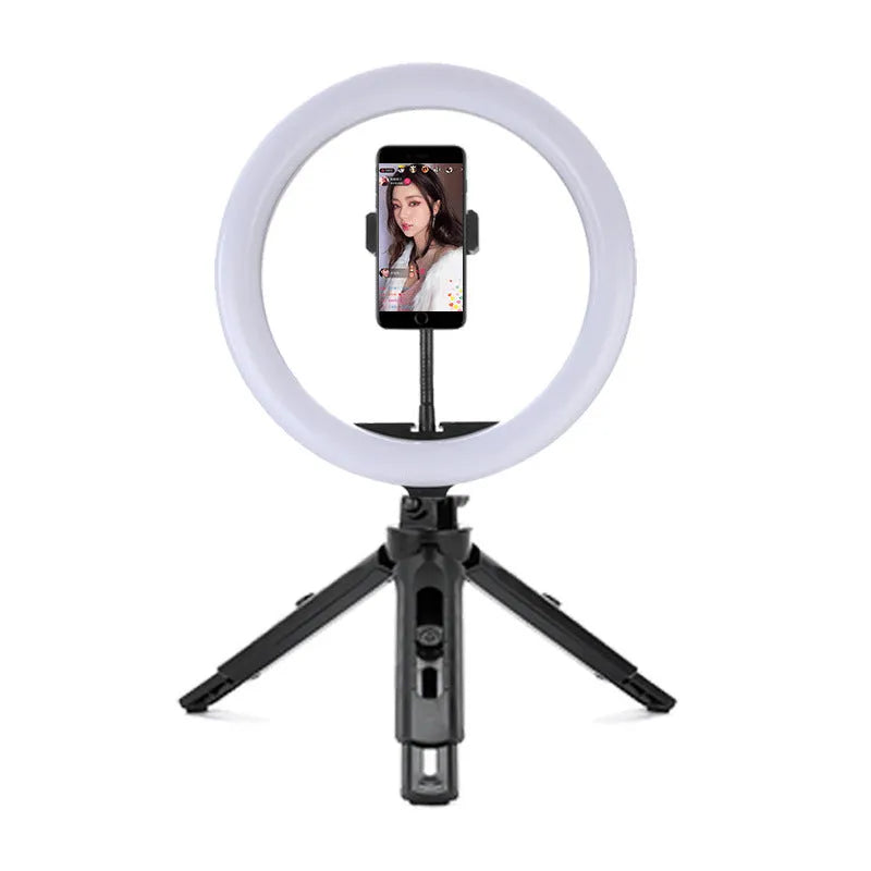 10-inch ring selfie beautifying light with adjustable 19cm metal bracket for smartphones