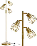 American country retro bedside lamp with iron body and metal shade in black finish