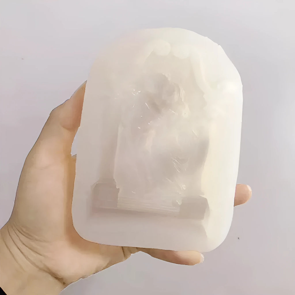 Food grade silicone mould for Ancient Greek couple angel decorations in baking and crafts