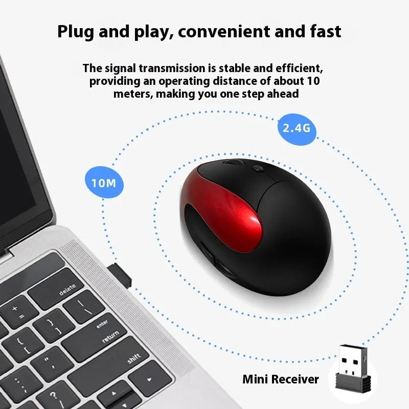 Vertical ergonomic mouse in multiple colours with USB connector