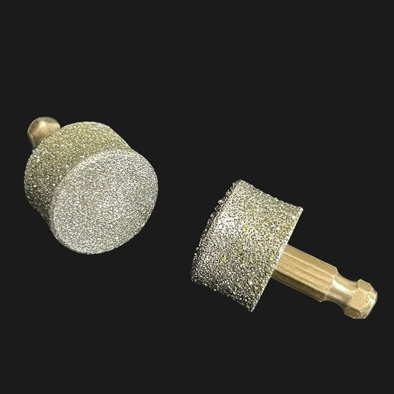 Diamond-coated pet nail grinding head with copper handle, available in 60 mesh and 80 mesh