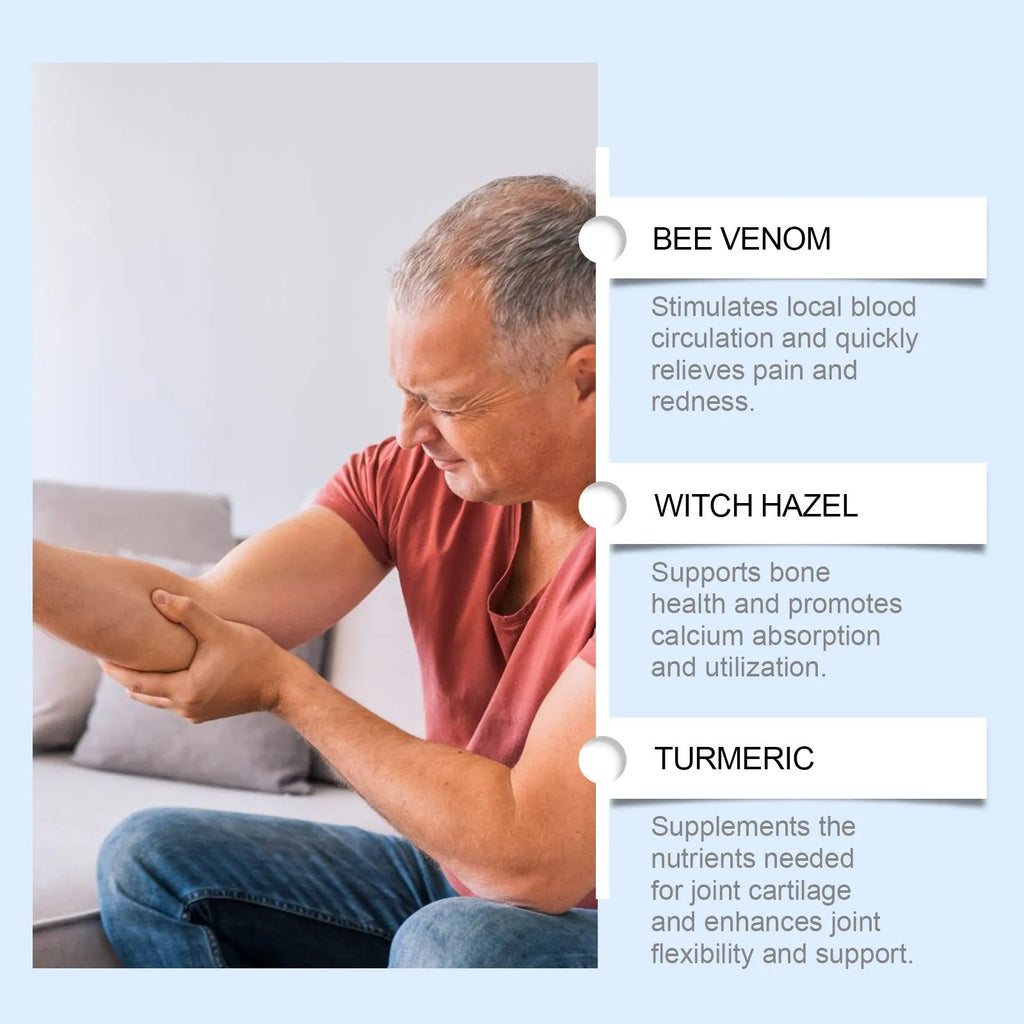 Joint Relief Spray 60ml bottle with standard specification label, body care kit for universal skin types