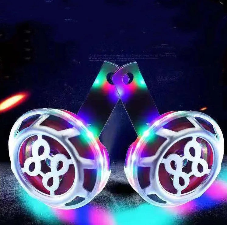 LED color light horn model 6688 for electric bicycle tricycle automobile motorcycle 7.8x11cm red blue