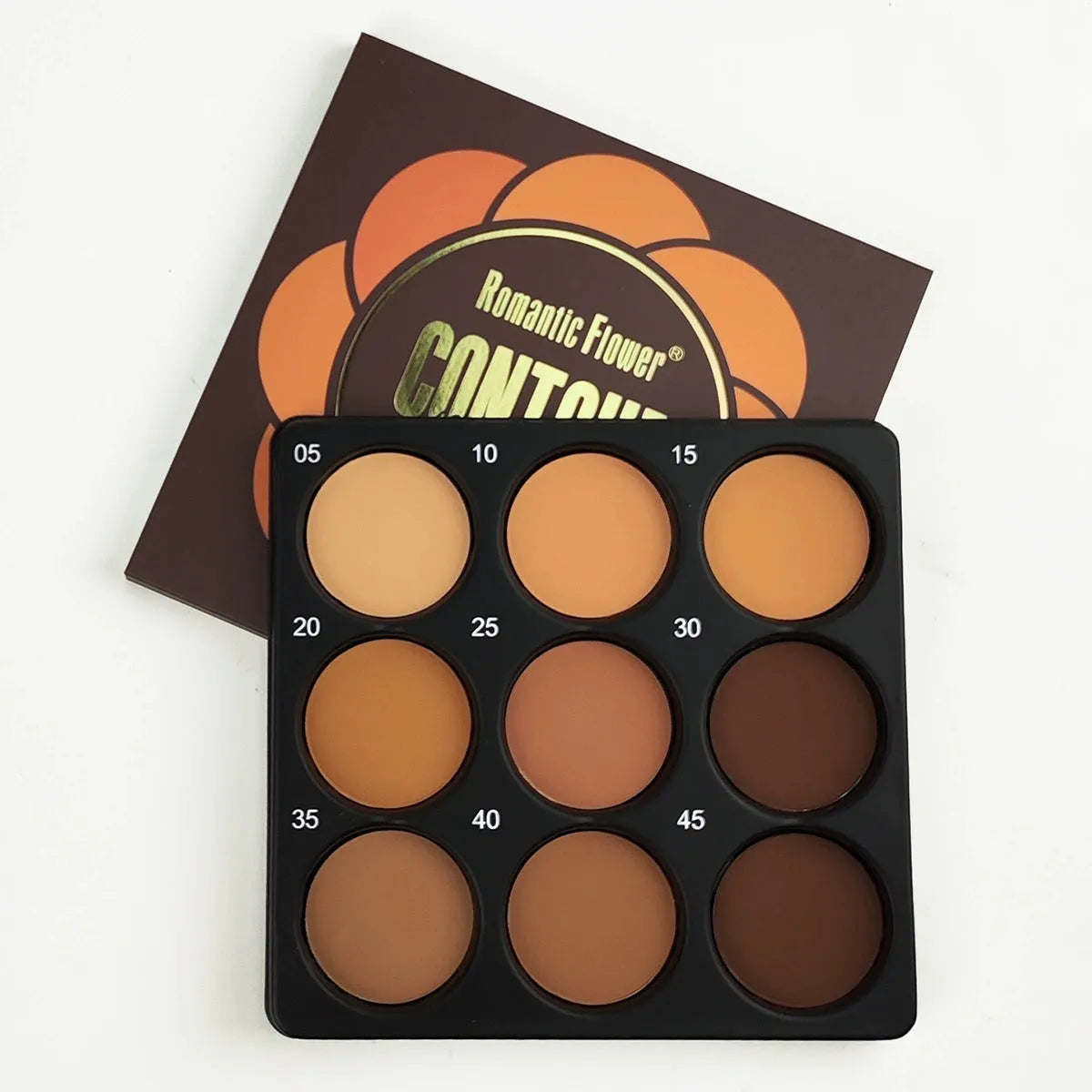 Dark matte waterproof makeup palette with nine colours for punk, INS, and national fashion styles