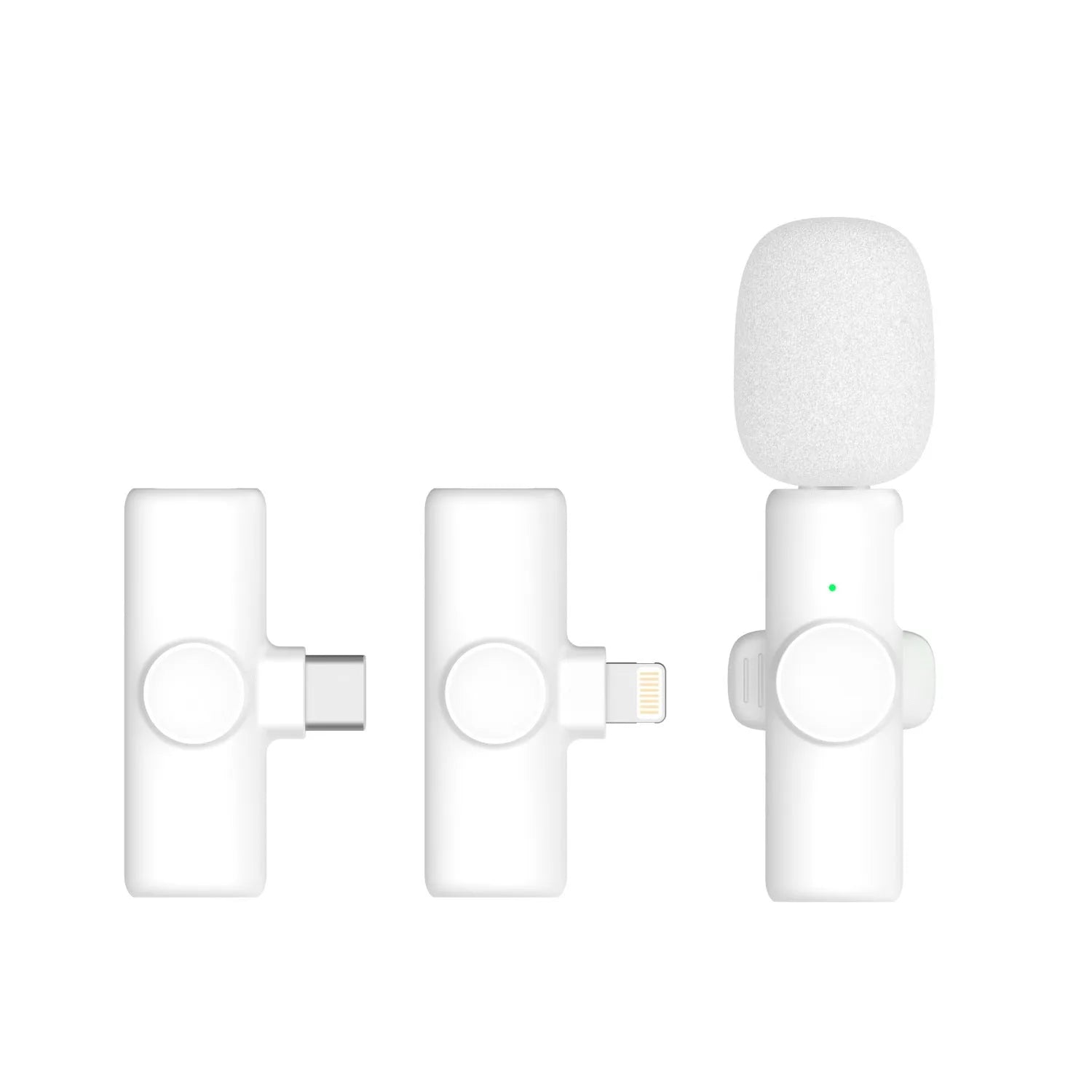 2.4GHz wireless microphone live sound card with 20 metre range and noise reduction sponge