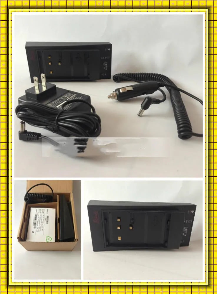 GKL112 220V car charger unit and full installation component kit with UK plug on white background
