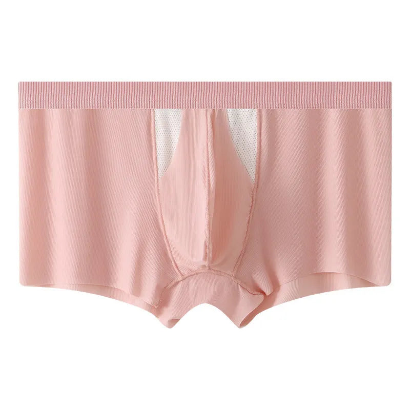 Ice silk sports underwear shorts with double-layer design for dry wet separation in various colours