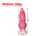 Pink platinum silicone shaped penis masturbation toy for women, Berserker S and M sizes.