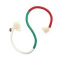 70cm cotton cat bite rope toy in purple, orange, or red/green colours for chewing and play