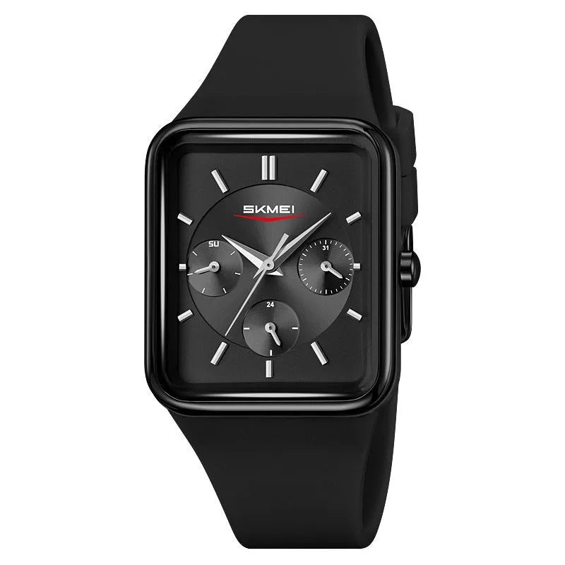 Square silicone waterproof digital watch for girls in various colour options