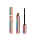 Black 4D waterproof mascara tube with applicator for long thick lashes