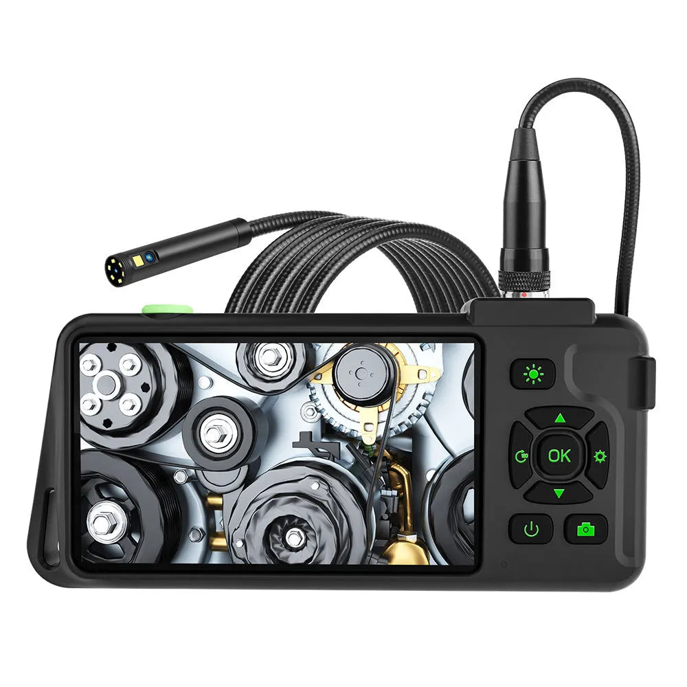 Handheld industrial endoscope with 4.5-inch screen and 5.5mm camera on a 1-metre cable