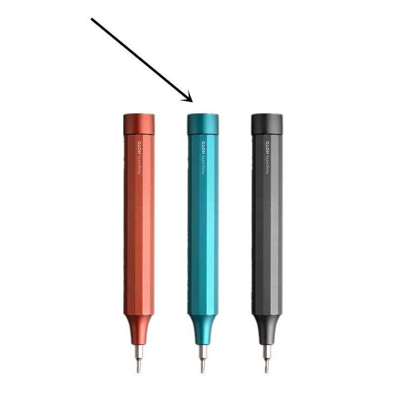 24-in-1 electronics repair screwdriver set in green, red, or black with bits stored in handle