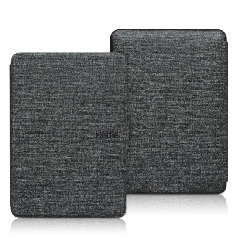 Hard plastic leather-style protective case for Kindle Paperwhite with magnetic closure in multiple colours.