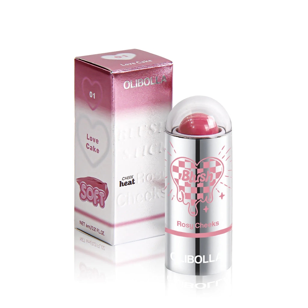 Paste Natural Repair Brightening Blusher Stick in six colour options on white background