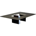 Baking paint steel coffee side table, square top, 260mm height, white finish