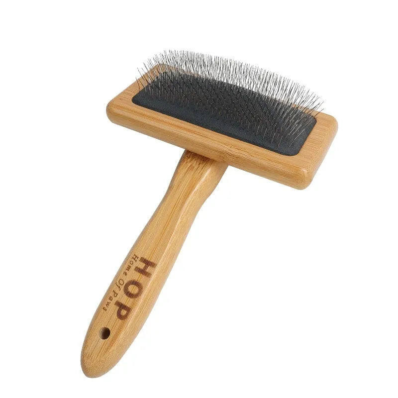 Wooden pet comb for dogs and cats hair removal brush with multiple size and material options