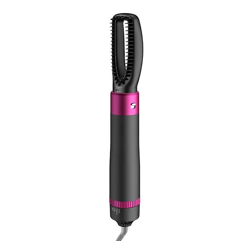 Dyson grey 5-in-1 hair dryer brush kit with multiple brush attachments and a 1.8m cord