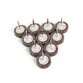 80 grit shutter grinding head with handle, louver abrasive cloth wheel, 32mm outer diameter, 2mm inner bore