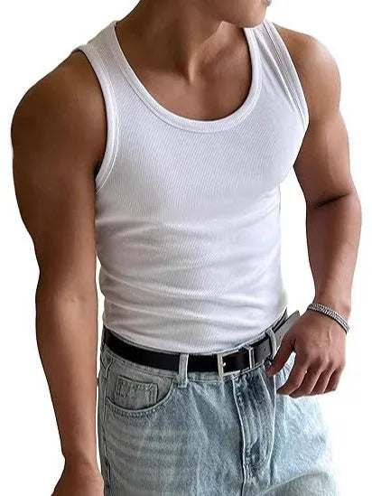 Men's tight-fit polyester workout t-shirt with wool lining in multiple colour options