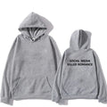 Men's slim fit hoodie with spring letter pattern print and hood in polyester fibre