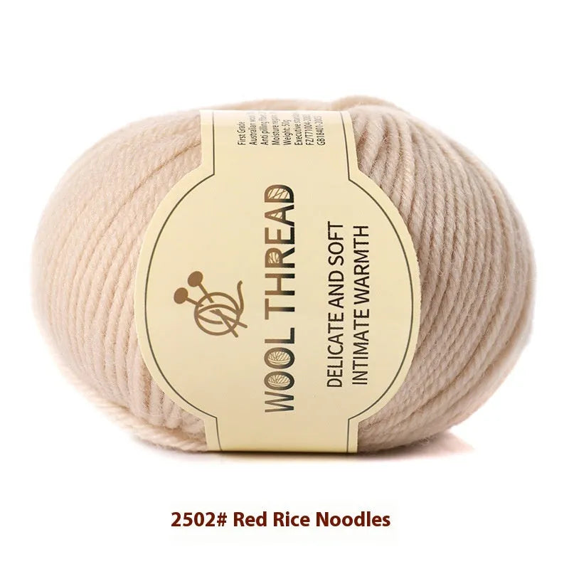 Hand knitting wool yarn roll for baby clothes with 10 needle specification in various colours