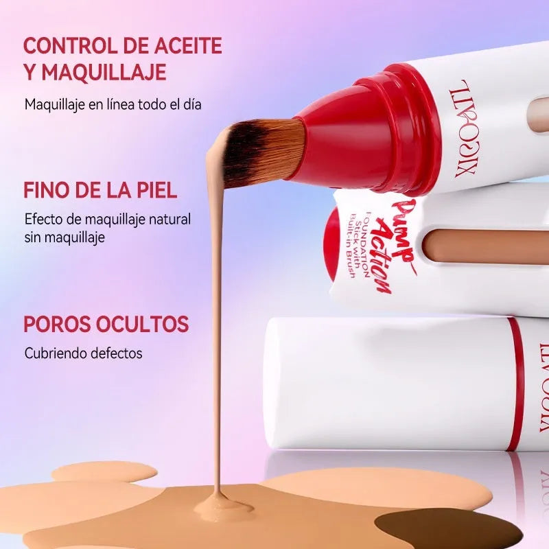 Liquid foundation bottle for oil control and moisturising, light and thin formula, four shades available