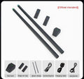 Black somatosensory air drum kit with wireless 2.4G technology and two drumsticks