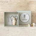 Resin guardian angel ornament in multiple styles including couple design and modern simplicity aesthetic