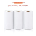 Three rolls of 57mm thermal paper in packaging for small thermal printers