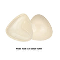 Double sided adhesive silicone bra inserts for push up lift in nude shades, reusable and water resistant